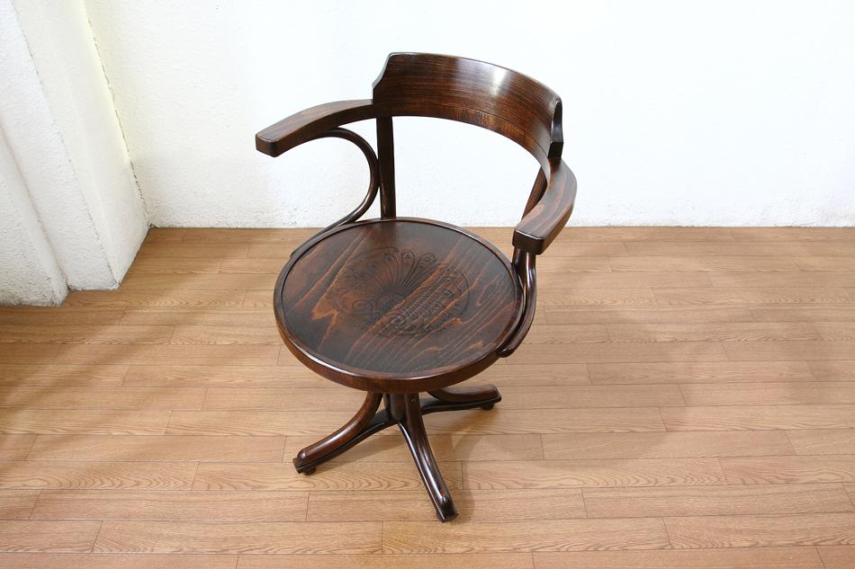 トンTON ベントウッドレボルビングチェア No503 コントールKONTOR /アンティーク | 4枚目