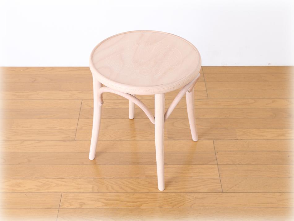 トンTON ベントウッドスツール No60 アーチレッグArch leg/クリアオイル・フィニッシュ