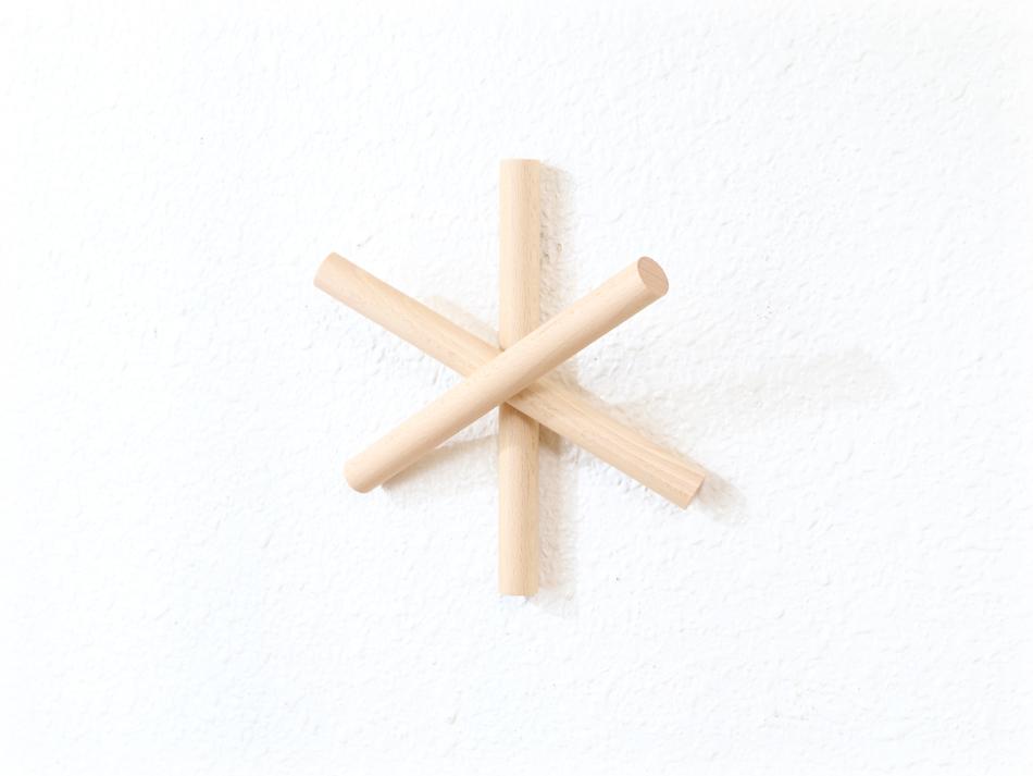 トンTON ベントウッド コートフック/ウォールハンガーNo107 Logs / オイル・フィニッシュ1枚目の画像