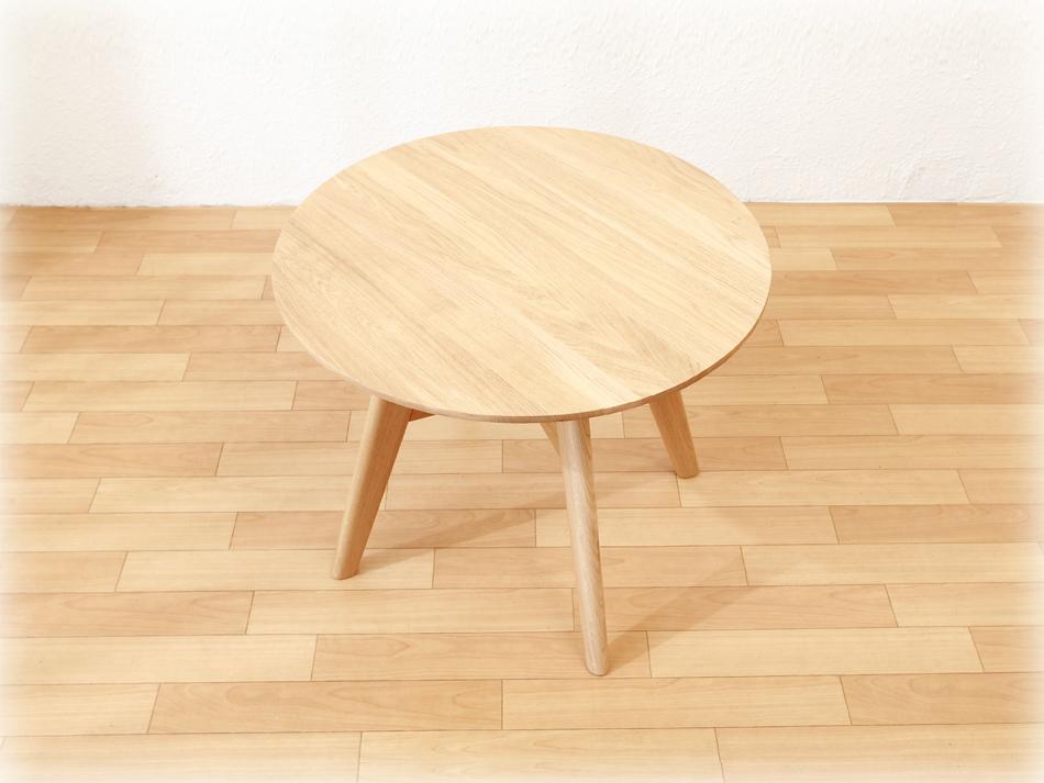 ページドPaged ラウンドオークテーブル SK-TAG H55 / ナチュラル1枚目の画像