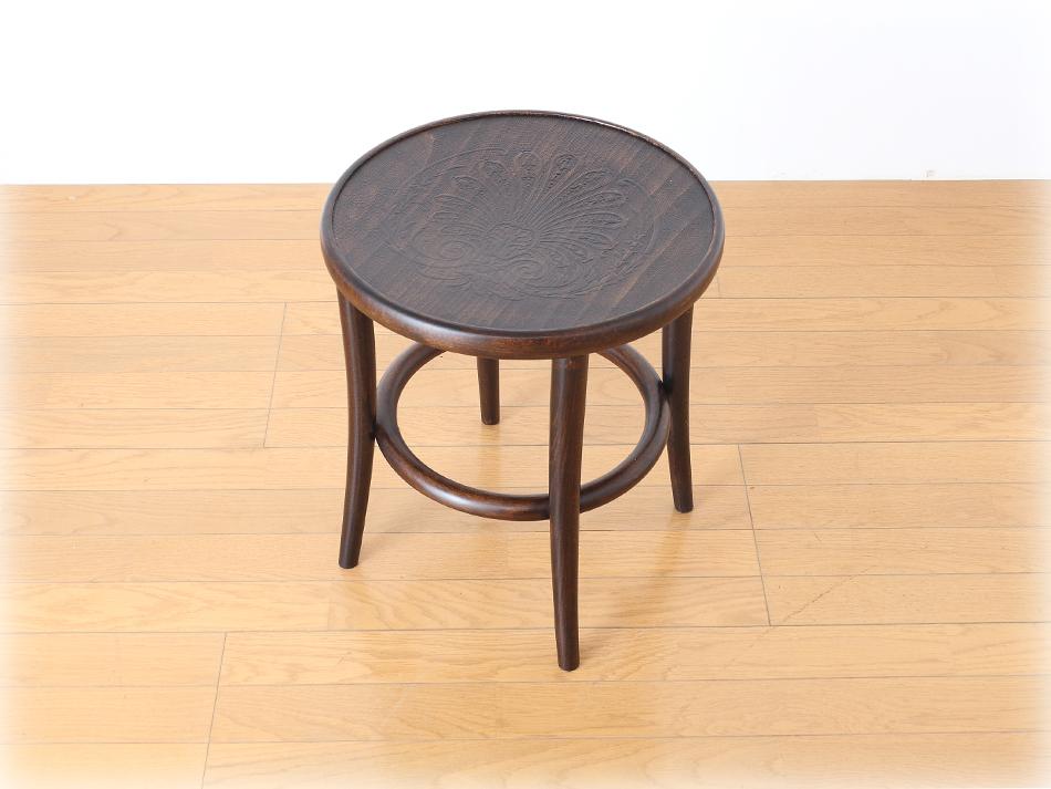 トンTON ベントウッドスツール No60 リングレッグRing leg / ウレタン・アンティーク1枚目の画像