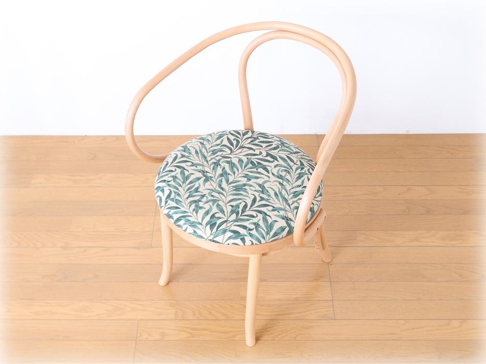 ページドPaged ベントアームチェア No9 Vienna/ワックス/モリスクッションシート